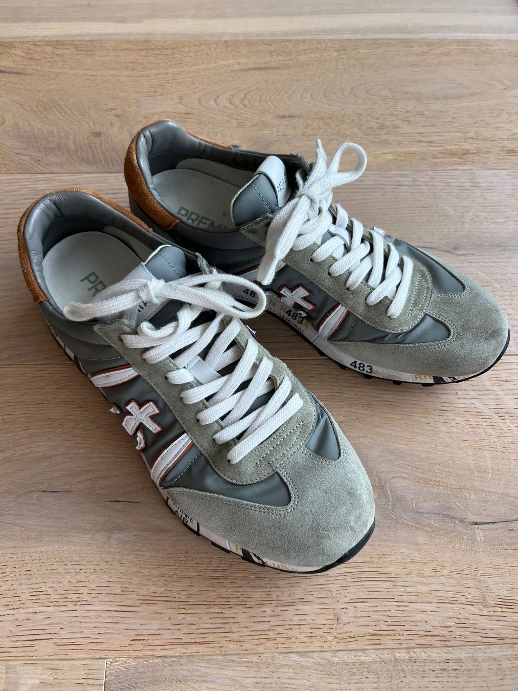 Premiata Herrenschuhe: Premiata Sneaker grau/braun Modell VAR 5152 Gr. 43 – Gebraucht aus Meilen von Masupilamy 1