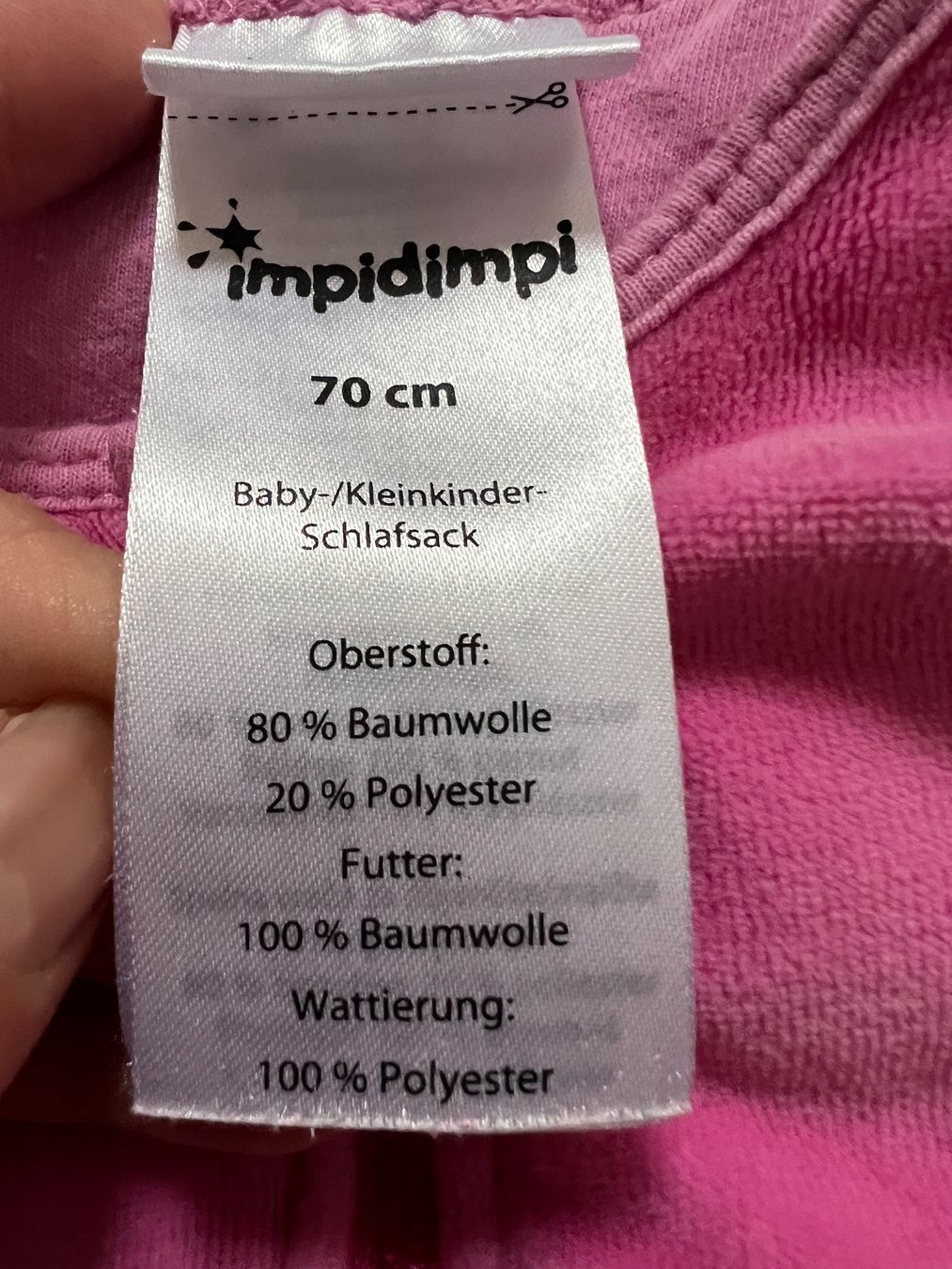 Sacchi a pelo: Baby Schlafsack Länge 70 cm – Usato da Ebikon venduto da KarinM02 4