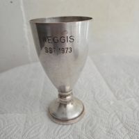 Vintage Versilberter Becher