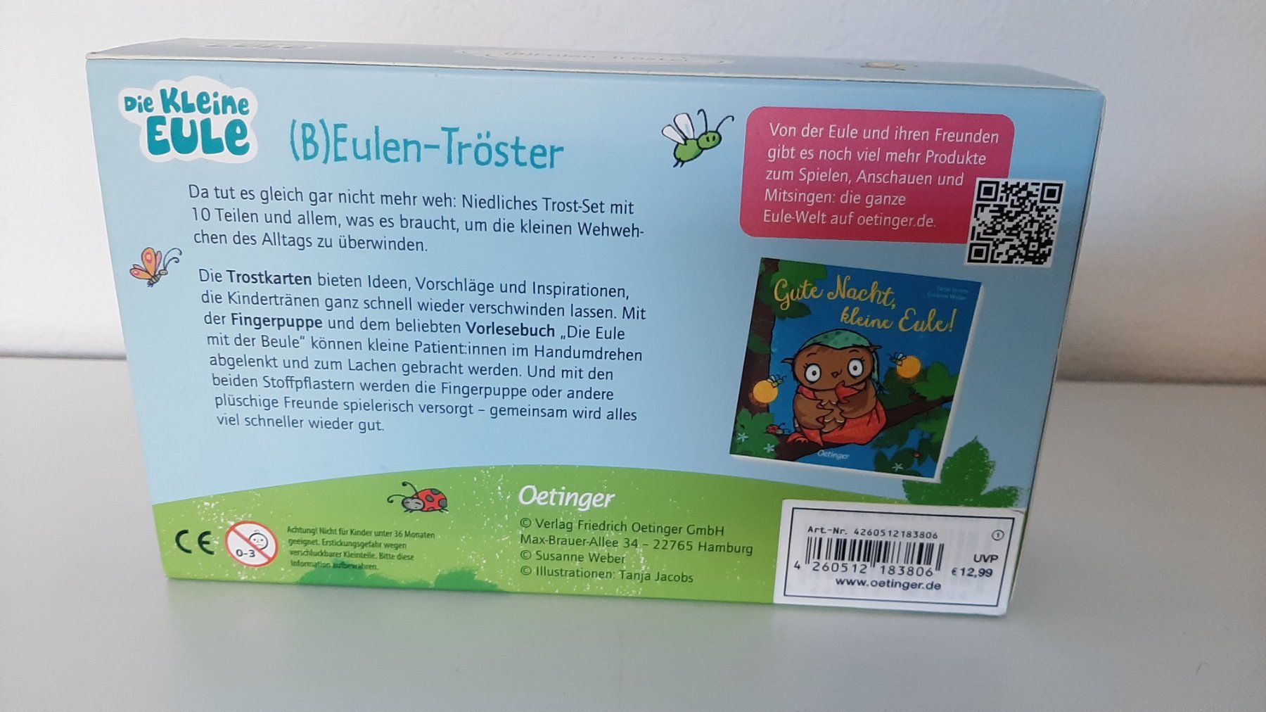 Spielzeuge: Die kleine Eule (B)Eulen Tröster – Neu und originalverpackt aus Aarburg von NDK 1