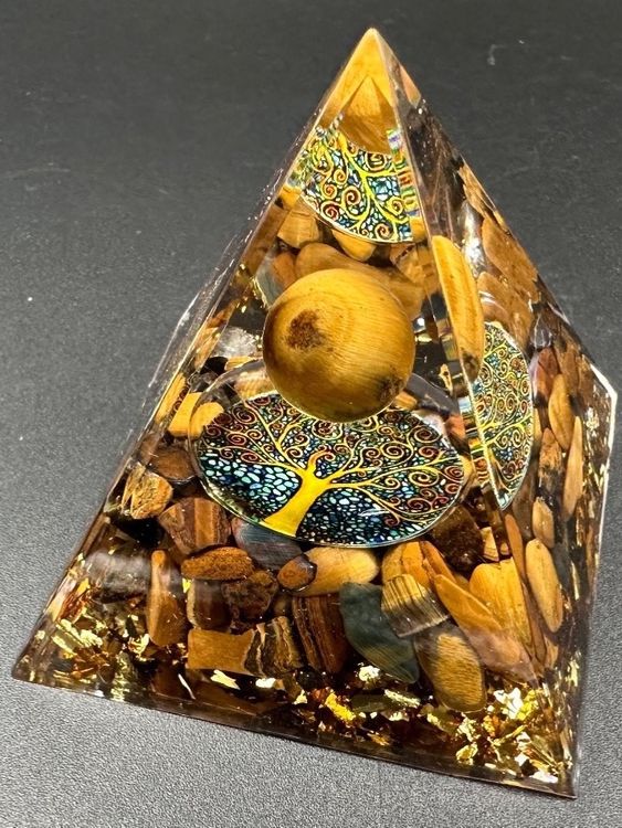 Lebensbaum Wanddeko Mit 7 Chakra Steinen - Herzförmiger Glücksbringer Für Zuhause