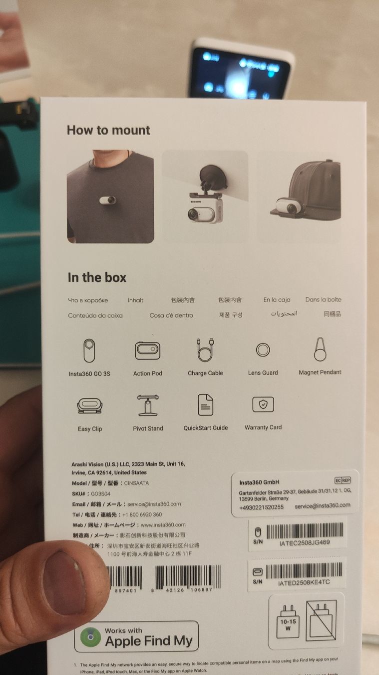 Insta360 Action Cam: Insta 360 Go 3S Action Camera  – Neuf (Voir description) à Ittigen par Nochnichtmec. 5