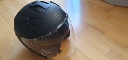 MOTO11 JET HELM CAFE RACER mit Visier ; GR. M