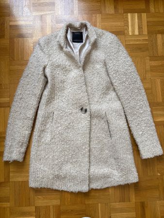 C&A Jessica Light Boucle Mantel Gr. S