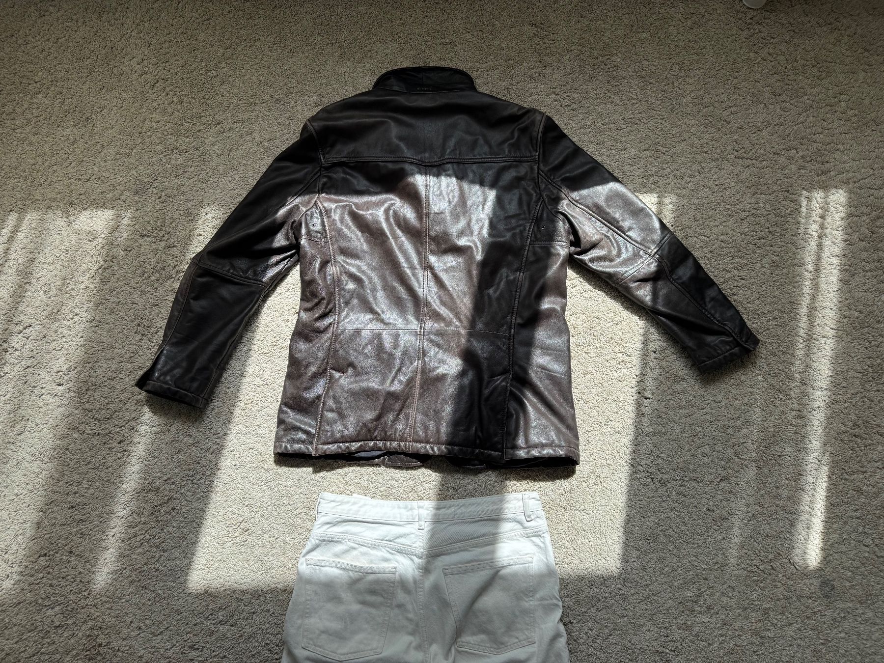 Strellson Manteaux: Edle Dunkelbraune Lederjacke Strellson Y2K – D'occasion à Basel par olo..ir 4