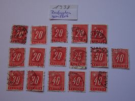 Porto 1938  Restlot  geriffelt