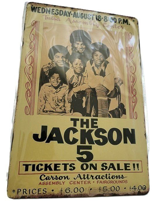 Insegne: The Jackson 5 - Blechschild  (neu, OVP) – Nuovo e nell'imballaggio originale da Wilen b. Wollerau venduto da morethanmusic