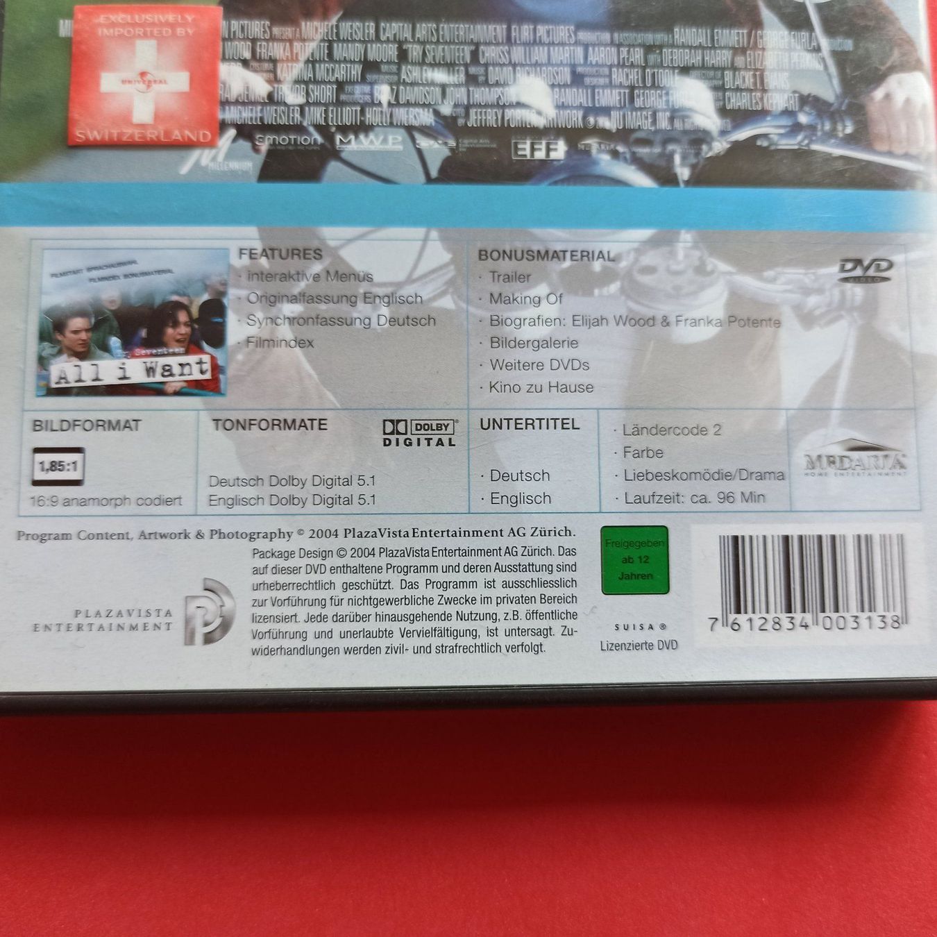 Tutti i DVDs: All I Want [DVD] – Usato da Dübendorf venduto da kb86_MOVIE 2