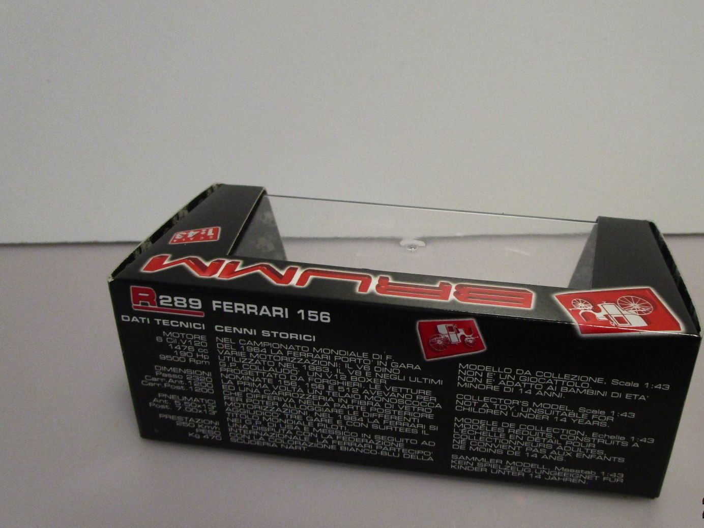 Ferrari Modellini d'auto: BRUMM FERRARI 156 G.P. AUSTRIA 1964 – Nuovo e nell'imballaggio originale da Chêne-Bourg venduto da breno56 5