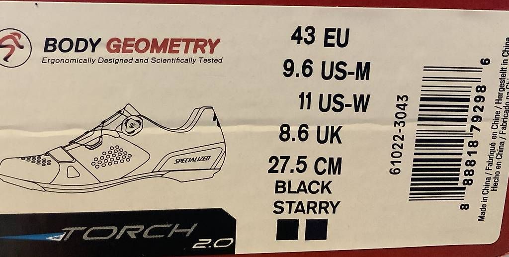 Specialized Chaussures hommes: Specialized Torch 2.0 nr 43 – D'occasion à Breganzona par bricuco 1
