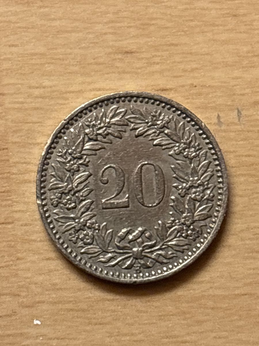 Tutti le monete: Pièce de 20 centimes Suisse 1953 – Usato da Evionnaz venduto da roh_l5yz 1