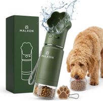 Hunde Trinkflasche 3in1 300ml mit Futternapf