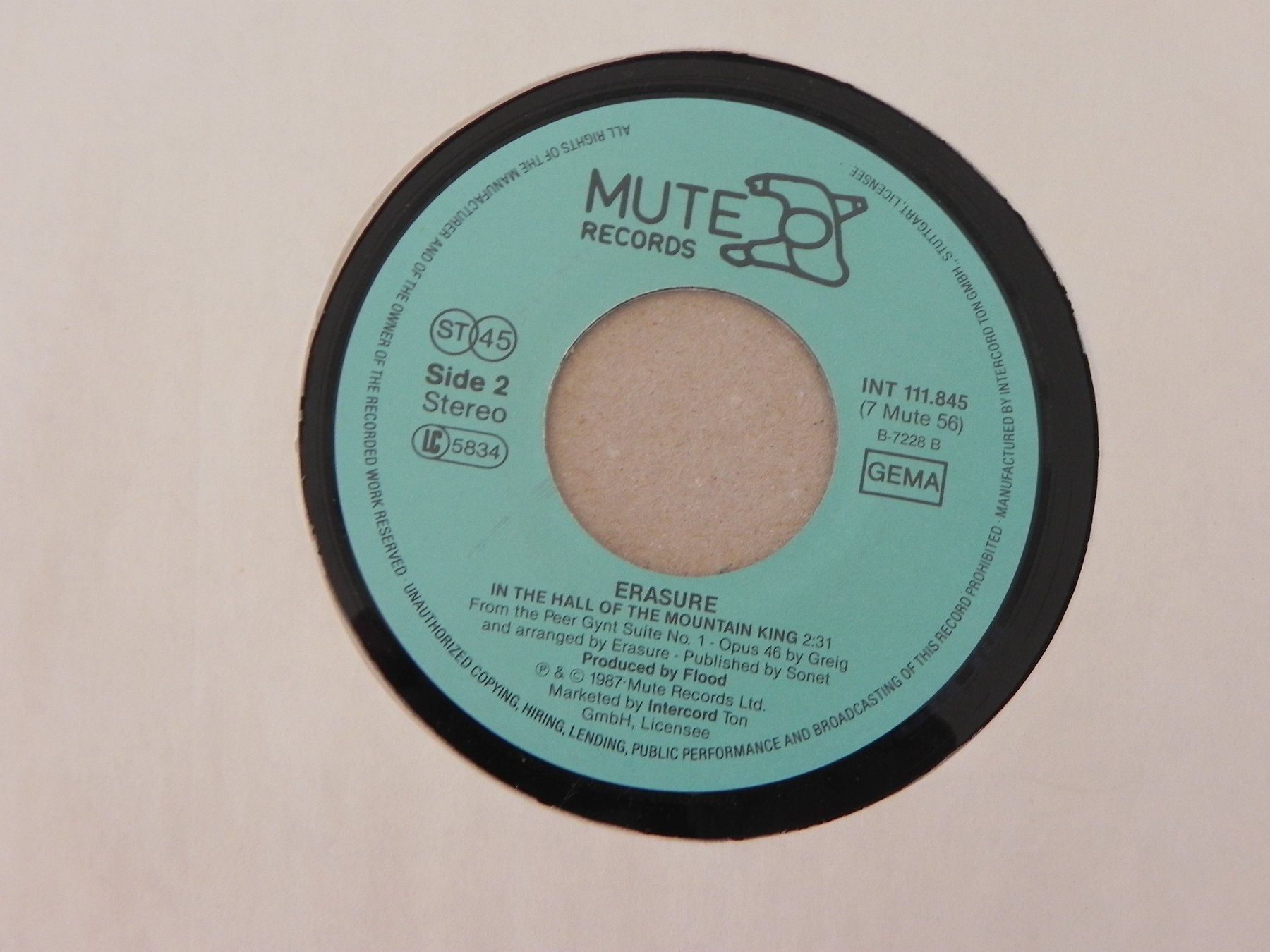 Dischi in vinile: Single Brit. Synthie Pop Dance Duo Erasure 1987 It doesn`t.. – Usato da Siebnen venduto da krimsie 3