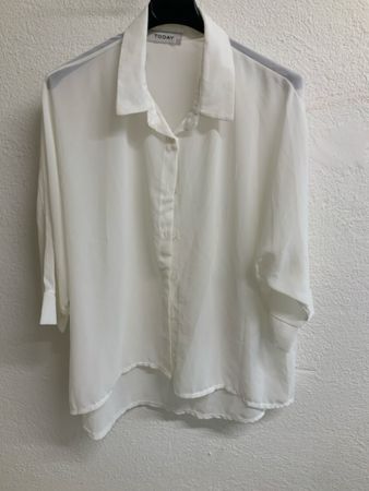 Bluse TODAY Weiss Grösse L 100% Polyester Neu