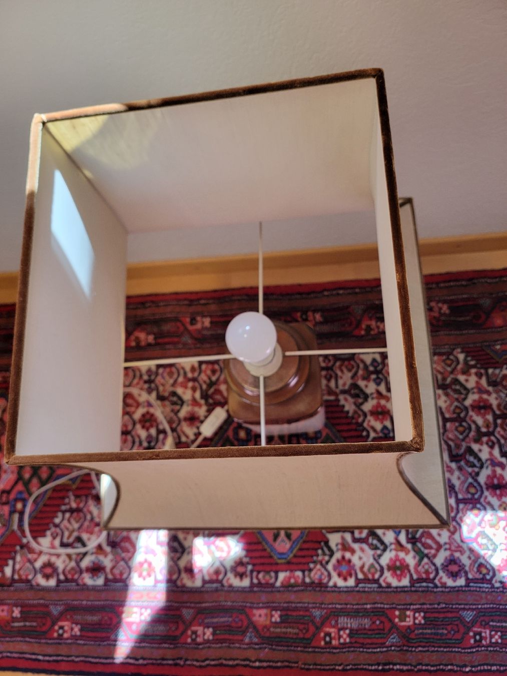 Lampade: Vintage Ceramic Table Lamp 75 cm with Fabric Shade – Usato da Zürich venduto da gil_69qz 1