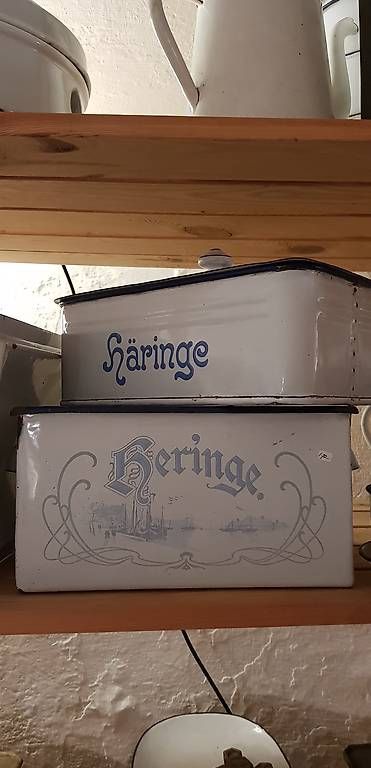 Casse di trasporto: PREISSENKUNG Emaille Heringdosen Antik – Usato da Gebenstorf venduto da Sambluew52