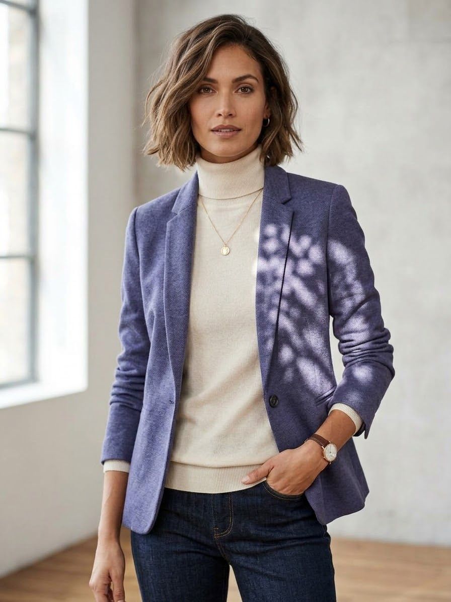 Esprit Jacken: Esprit Blazer Jacket Dark Blue Cotton Blend Size 40 – Gebraucht aus Oftringen von Eylem79