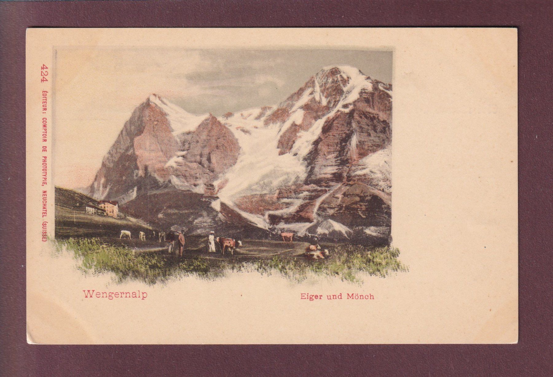 Ansichtskarten: WENGERNALP - Eiger - Mönch - CPN – Gebraucht aus Pully von nicecards
