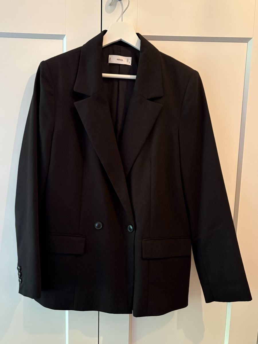 Mango Giacche: Mango Black Double Breasted Blazer Size S – Usato da Nyon venduto da My_wardrobe