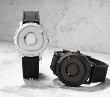 Herren-Armbanduhr, magnetisch modern - NEU grau oder schwarz