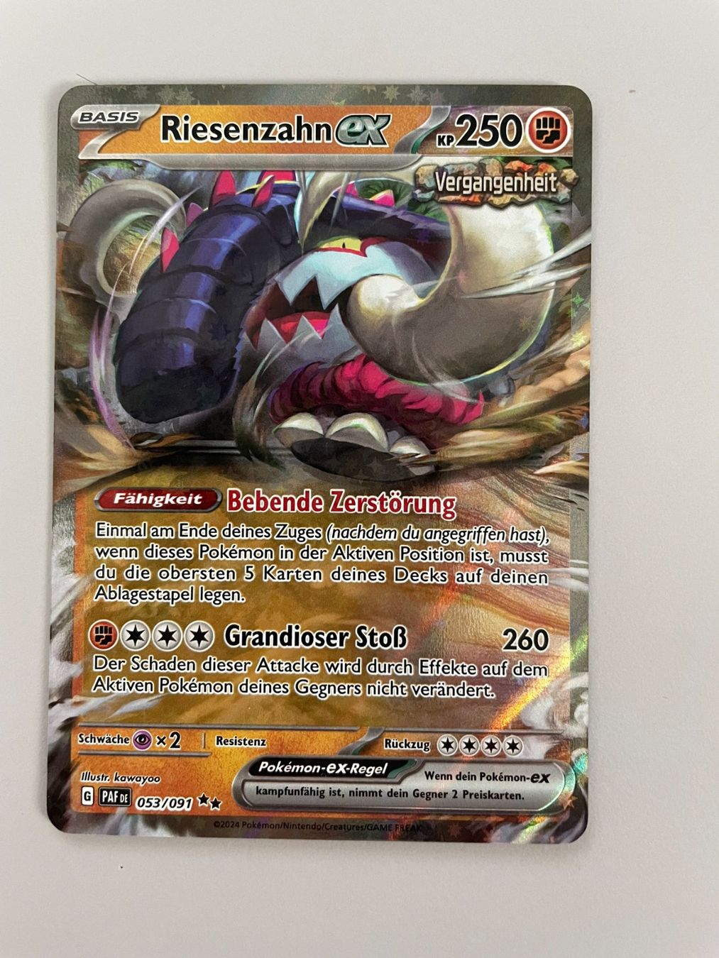 Pokémon Carte collezionabili: Pokemon Riesenzahn eX (Versand gratis) – Nuovo (secondo la descrizione) da Chur venduto da Angerson