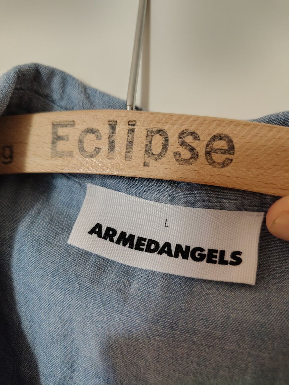 Armedangels Camicette: Bluse von Armedangels in jeansblau – Usato da Basel venduto da ste_g9bv 1
