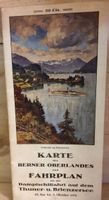 Antike Karte Berner Oberland 1931