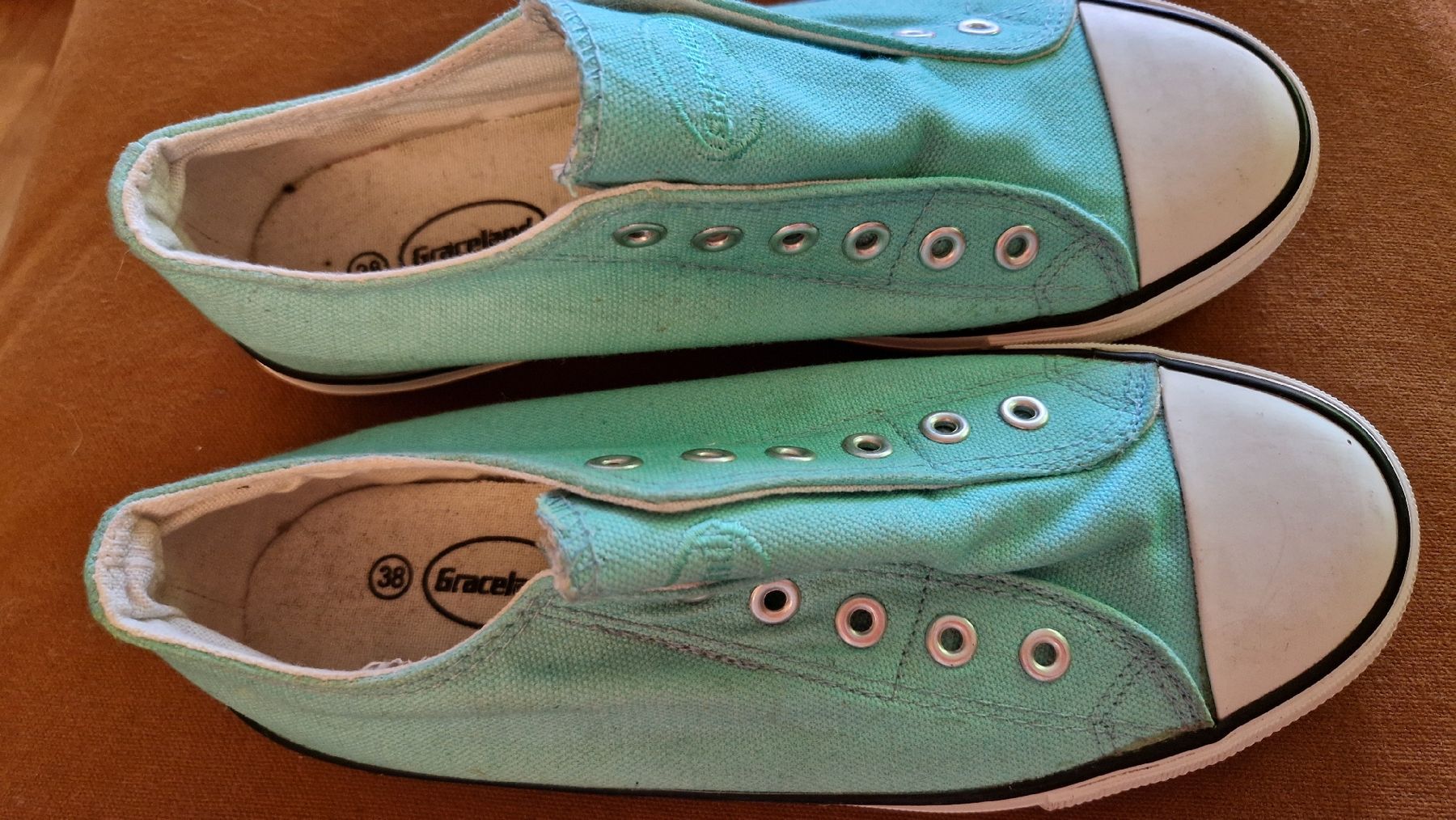 Graceland Damenschuhe: Sneaker türkis, Stoff, Gr. 38, neuwertig – Neu (gemäss Beschreibung) aus Oberengstringen von Sheera7