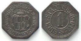 SELB (Bayern) 1 Pfennig 1918 Eisen, SELTEN!