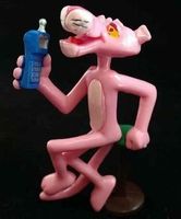 Cooler Pink rosaroter Panther, Bullyland, 10cm neu