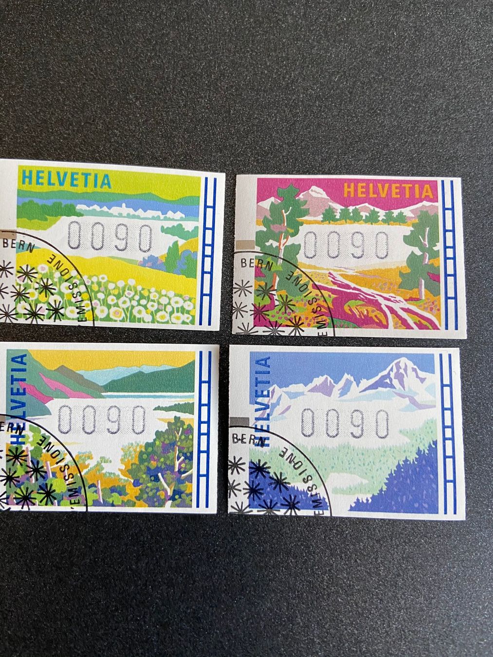 Tutti i francobolli: Lot Schweizer ET Briefmarken Sätze – Usato da Böckten venduto da Hansi36