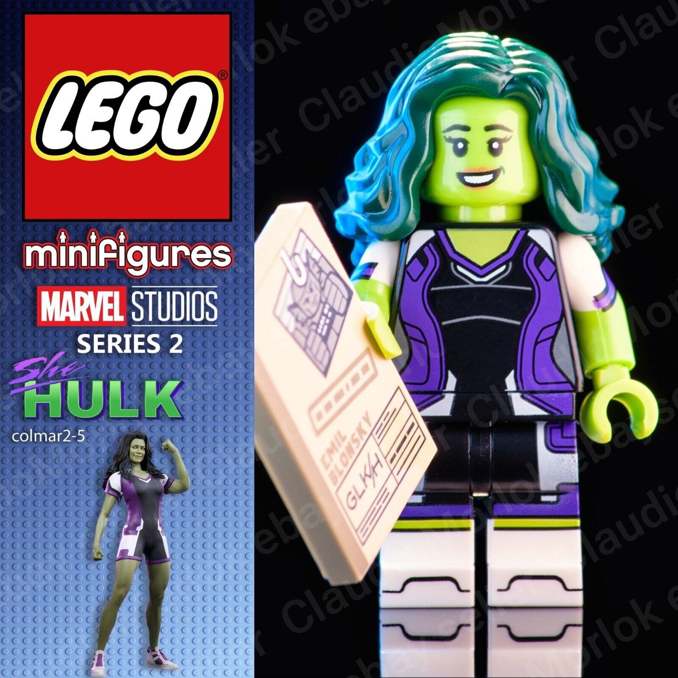 Lego Kit di costruzioni: 05 SHE HULK  LEGO MINIFIGURE 71039 MARVEL STUDIOS Serie 2 – Nuovo (secondo la descrizione) da Vezia venduto da Aquarius_Age