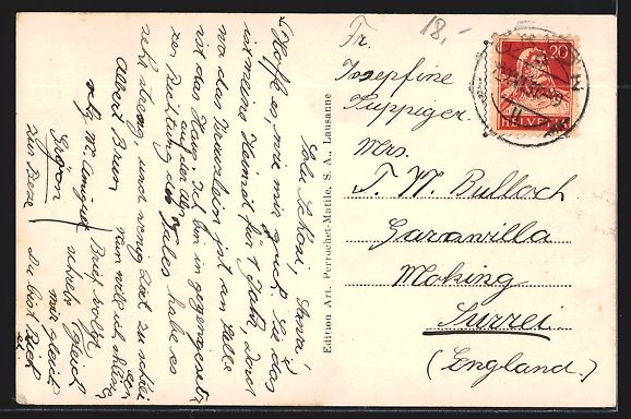 Cartoline postali: AK Gryon, Vue générale, 1931 – Usato da Berlin venduto da bartko-reher 1