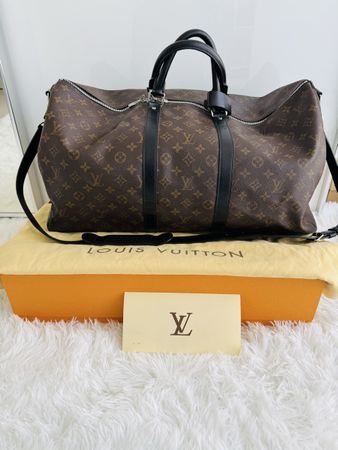 Schöne Keepall 55 Louis Vuitton - Macassar