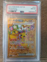 PSA 8 🇬🇧 Pokemon Pikachu EX 247/191 Surging Sparks