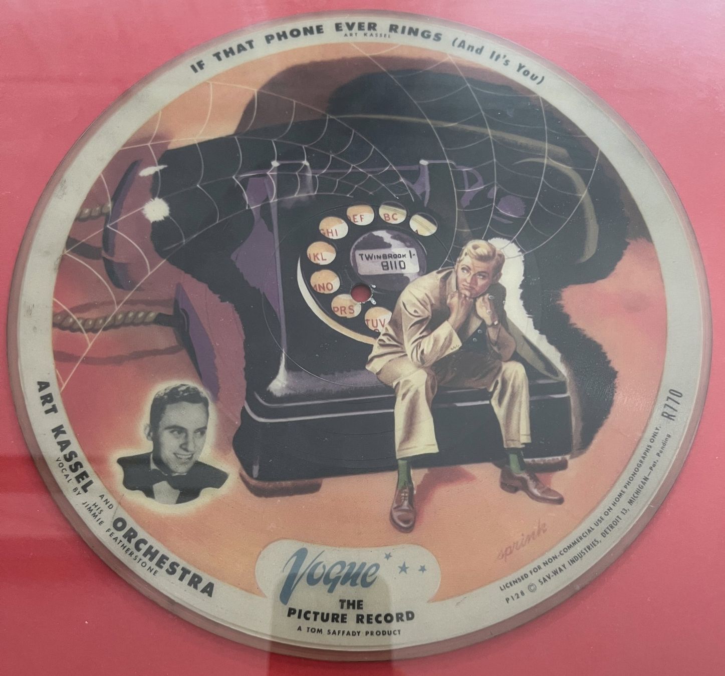 Dischi in vinile: Vogue Bild- Schallplatte Bildplatte R770,  gerahmt – Usato da Rothrist venduto da Brandystar 1