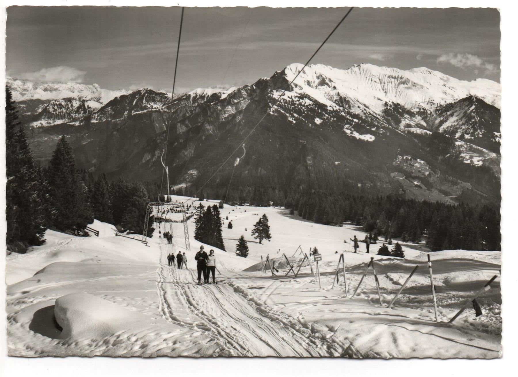 Cartoline postali: CHUR Skilift Brambrüesch-Hühnerköpfe – Nuovo (secondo la descrizione) da Jona venduto da philajona