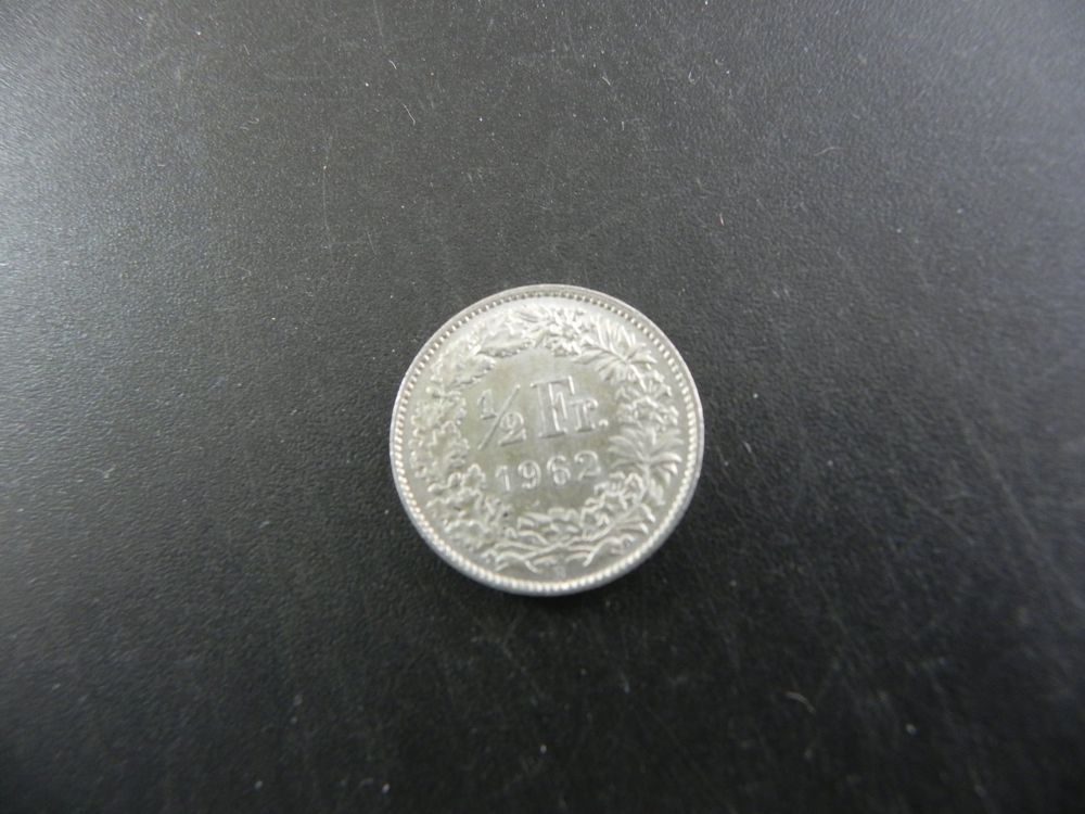 Schweiz 50 Rappen 1962 B Silber (Gebraucht) in Biel/Bienne für CHF 1.5 ...