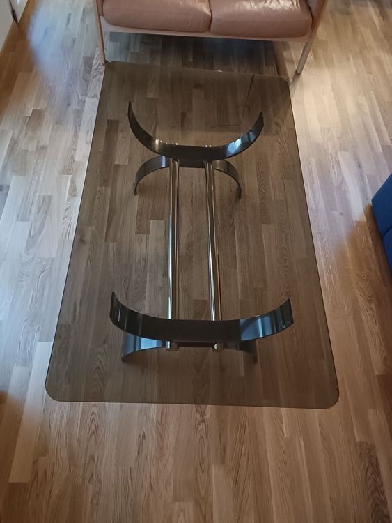 Tavoli: Couchtisch aus Glas und Metall – Usato da Ennetbühl venduto da Van_Schoch 4