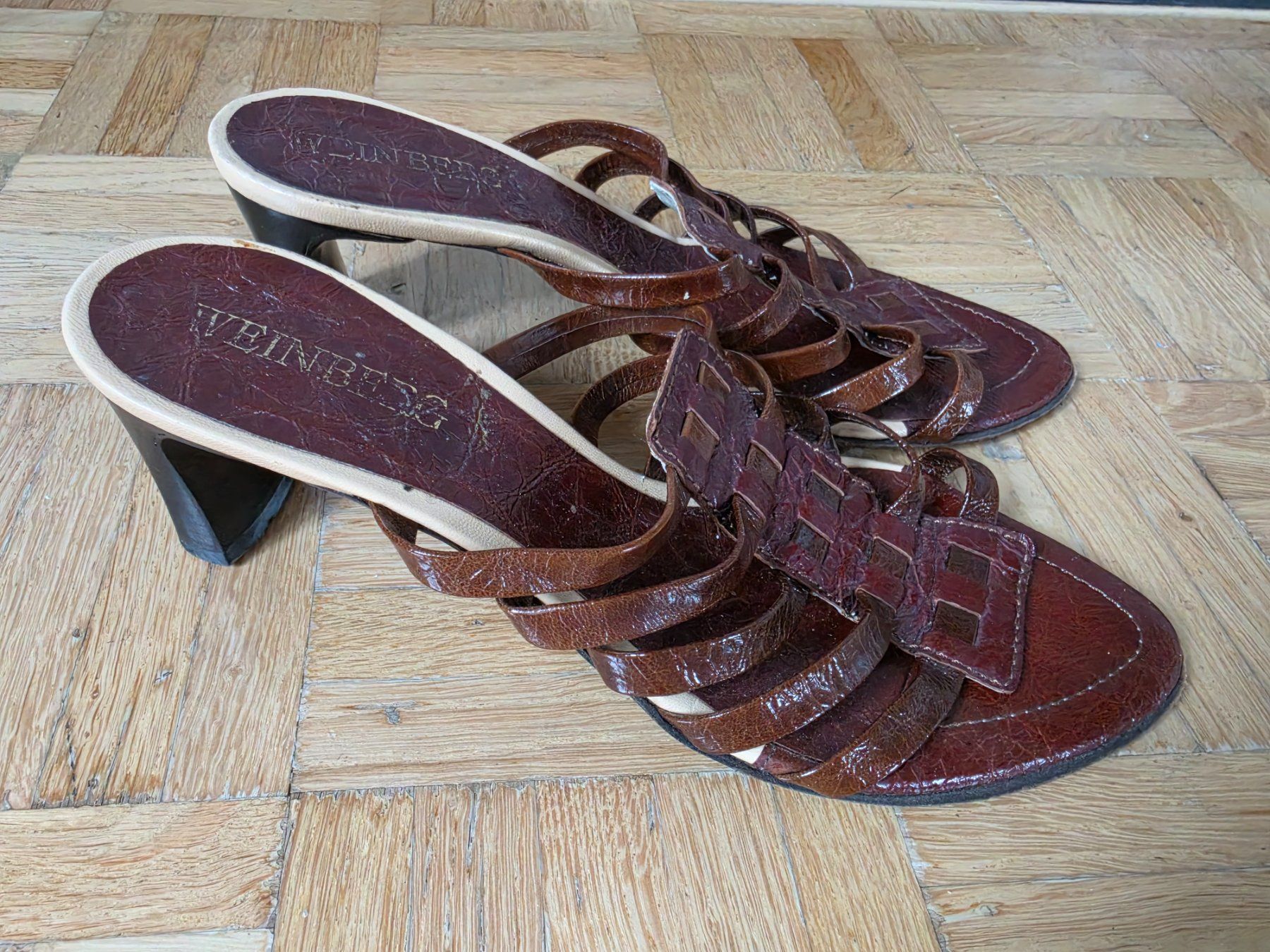 Scarpe da donna: Sandalen Weinberg echt Leder Gr. 38 – Usato da Stäfa venduto da flamingo_17