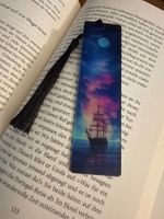 1x Lesezeichen-Buchzeichen-Segelschiff-Zeit für Dich-Bücher