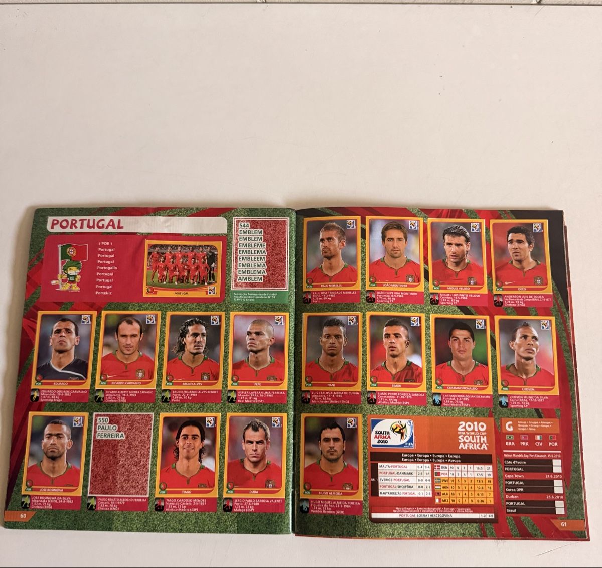 Panini Album: WM Klebeheft 2010 – Usato da UNTERSIGGENTHAL venduto da s_rzb8 4