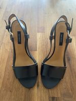 Navyboot Sandalen Keilabsatz schwarz, 39, Sommer