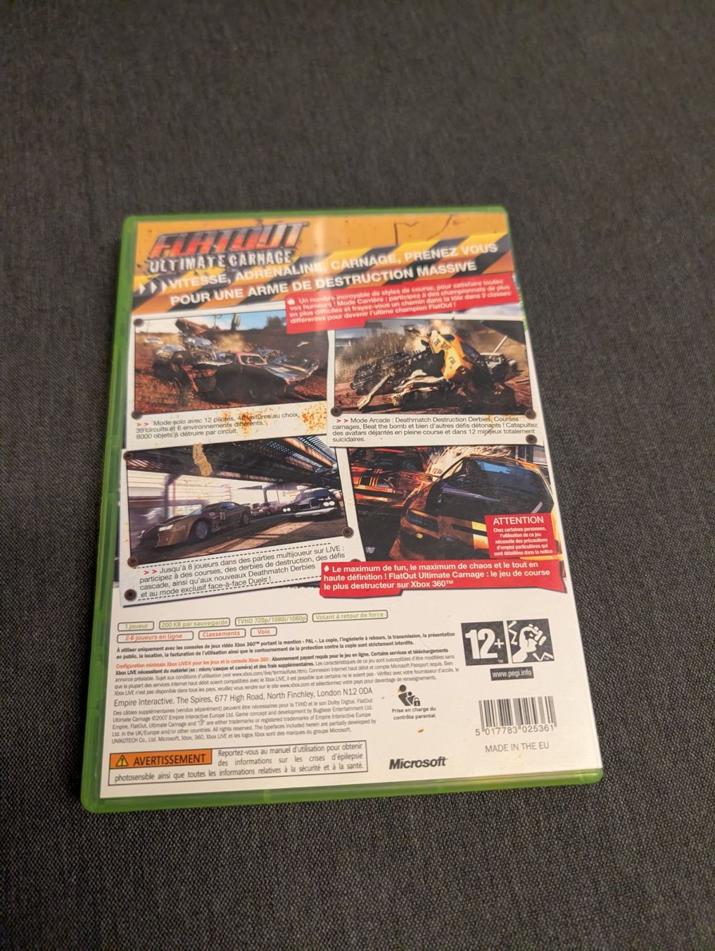 Spiele: Flatout ultimate Carnage Microsoft Xbox 360 – Gebraucht aus Giubiasco von Tici__nerd_Giubiasco 1