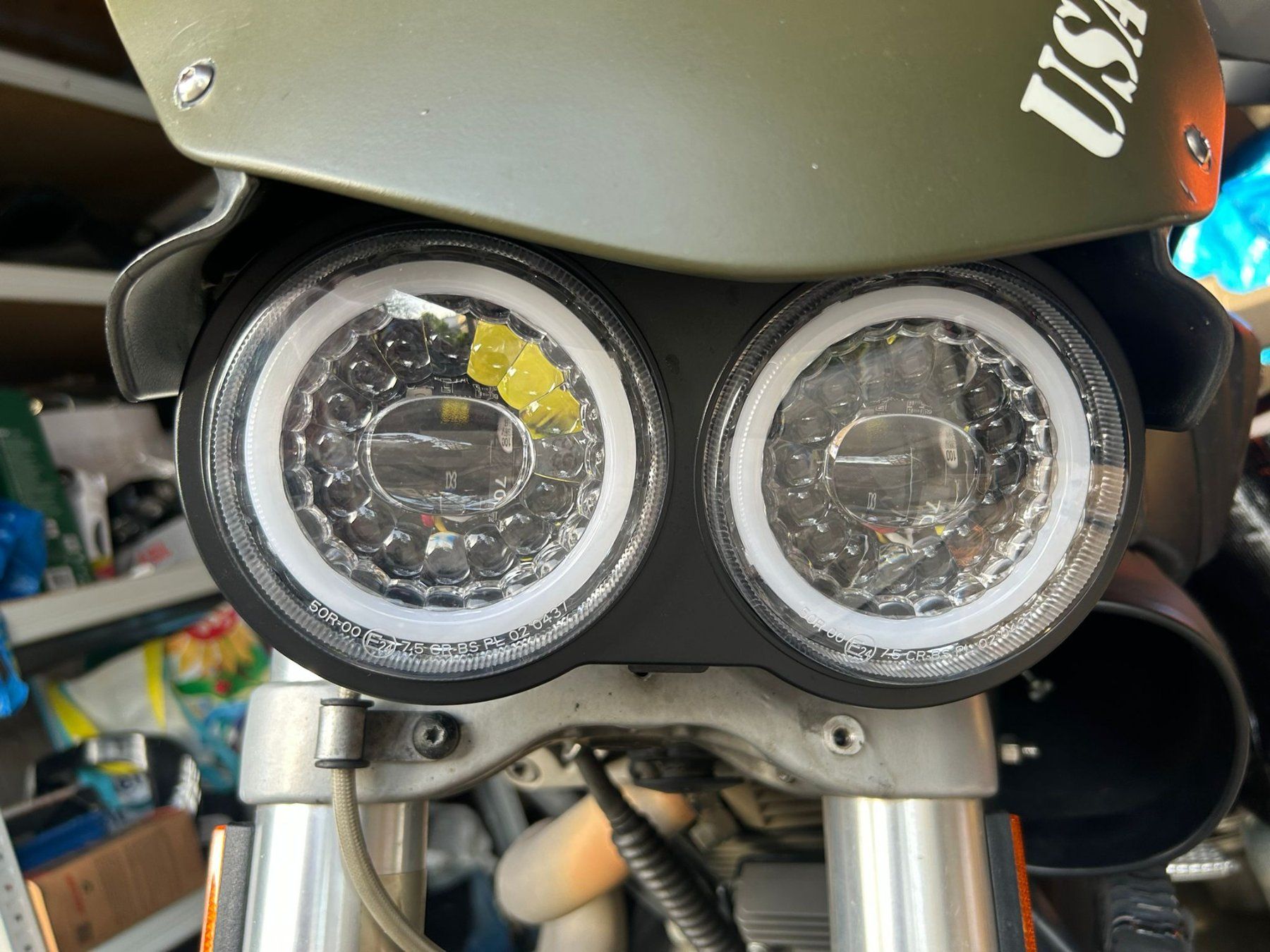 Fari: Buell XB Led Scheinwerfer Licht Lampe mit E Prüfzeichen – Usato da Oberwil BL venduto da 8Daniel1Hale