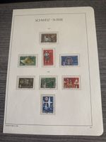 Schweizer Briefmarken Sammlung, Helvetia, Jahrgang 1955/56