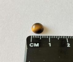 Cabochon rond Oeil de tigre 7 mm / Tigerauge
