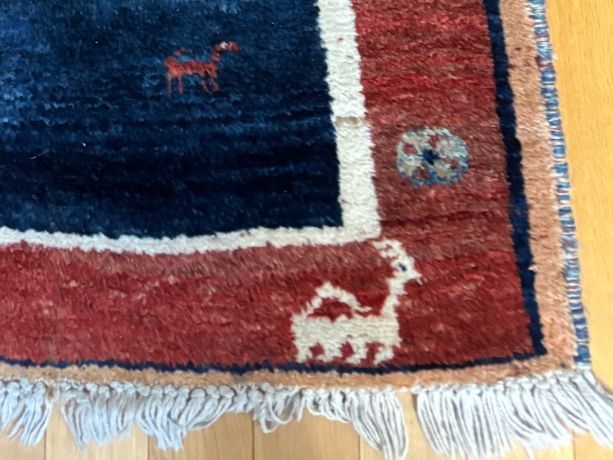 Gabbeh Tappeti: Gabbeh Teppich - 123 x 174 cm – Usato da Steckborn venduto da bluepapillon 1