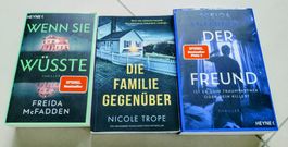 3x Thriller von Freida McFadden & Nicole Trope, top Zustand!