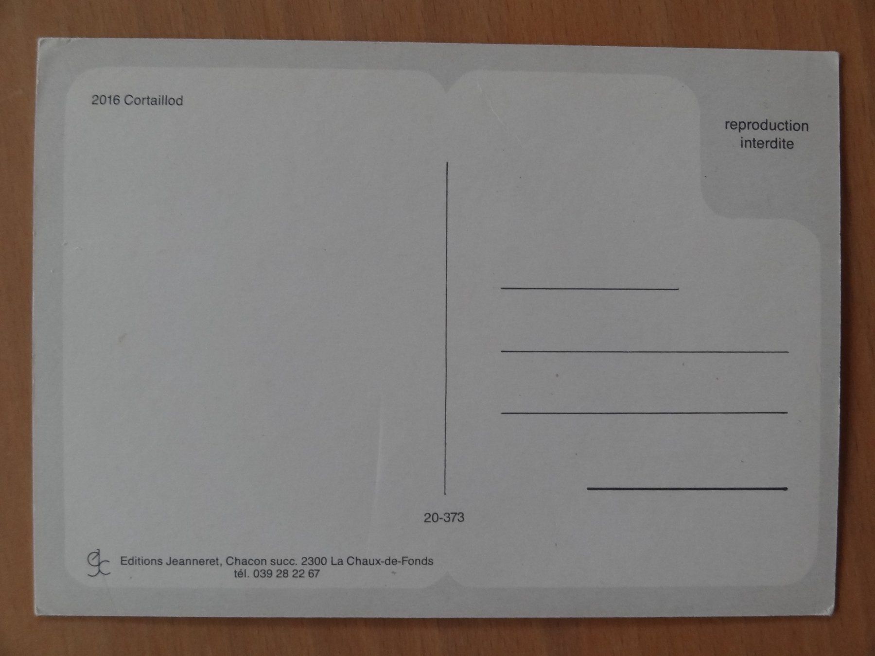 Cartoline postali: Cortaillod - Neuchâtel – Usato da St Léonard venduto da Riglin 1